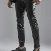 Slim Fit Pu Trousers Black -Boohoo man shop unnamed file 110