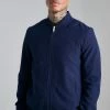Seersucker Smart Bomber Navy -Boohoo man shop unnamed file 130