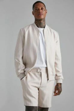 Smart Striped Bomber Stone