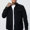 Cord Overshirt Black