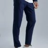 Smart Seersucker Jacket And Shorts And Trouser Set Navy