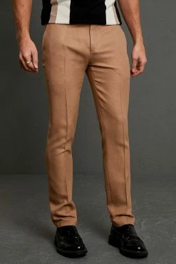 Skinny Fit Trouser With Pocket Detail Beige