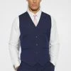 Tall Slim Waistcoat Navy -Boohoo man shop unnamed file 265