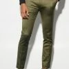 OLIVE SKINNY SATIN SUIT JACKET AND TROUSER Olive -Boohoo man shop unnamed file 267