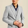 Slim Grey Double Breasted Jacket Grey