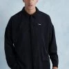 Black Ribbed Velour Shirt And Jogger Set Black -Boohoo man shop unnamed file 29
