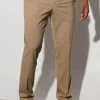 Tall Slim Beige Suit Crop Trousers Beige