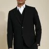 Slim Black Single Breasted Jacket Black -Boohoo man shop unnamed file 318
