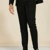 Skinny Tonal Houndstooth Trouser Black -Boohoo man shop unnamed file 320