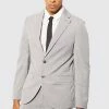 Slim Single Breasted Suit Jacket Grey -Boohoo man shop unnamed file 325