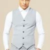 Skinny Waistcoat Grey