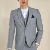 Skinny Grey Single Breasted Jacket Grey -Boohoo man shop unnamed file 328