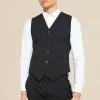 Skinny Waistcoat Black