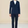 Super Skinny Double Breasted Suit Jacket Navy -Boohoo man shop unnamed file 338