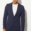 Super Skinny Single Breasted Suit Jacket Navy