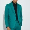 Oversized Boxy Single Breasted Suit Jacket Forest -Boohoo man shop unnamed file 355
