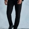 Slim Fit Trouser With Metal Hardware Black -Boohoo man shop unnamed file 367