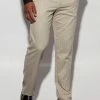 Tall Slim Stripe Textured Suit Trousers Beige