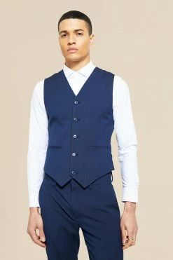 Skinny Waistcoat Navy