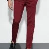 SKINNY TUXEDO SUIT JACKET Burgundy