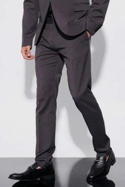 CHARCOAL SKINNY TUXEDO SUIT JACKET AND TROUSER Charcoal