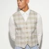 Slim Textured Waistcoat Light Blue -Boohoo man shop unnamed file 415