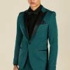 Skinny Forest Green Tuxedo Forest -Boohoo man shop unnamed file 446