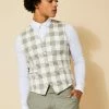 Slim Fit Textured Waistcoat Khaki -Boohoo man shop unnamed file 462