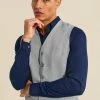 Slim Grey Waistcoat Grey