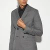 BLACK SKINNY TEXTURED SUIT JACKET AND TROUSER Black -Boohoo man shop unnamed file 477