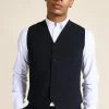 Slim Vest Navy -Boohoo man shop unnamed file 488