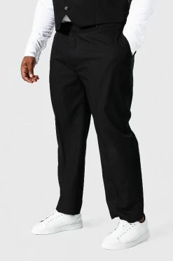 Plus Black Slim Single Breasted Suit Black