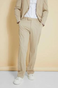 Boohoo man shop 11 BEIGE RELAXED SUIT JACKET AND TROUSERS Beige