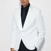 Skinny Single Breasted Tuxedo Suit Jacket White -Boohoo man shop unnamed file 517