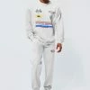 Oversized Racing Series Moto Print Sweat Tracksuit Grey Marl -Boohoo man shop unnamed file 591