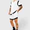 Viscose Colourblock Regular Set White -Boohoo man shop unnamed file 60