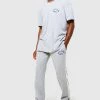 Oversized Sports Rib T-shirt Tracksuit Grey Marl -Boohoo man shop unnamed file 600