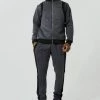 Official Man Scuba Funnel Neck Tracksuit Black