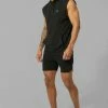 Man Active Muscle Fit Sleeveless Hoodie Set Black -Boohoo man shop unnamed file 639