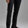 Slim Fit Smart Pleated Trousers Black -Boohoo man shop unnamed file 95